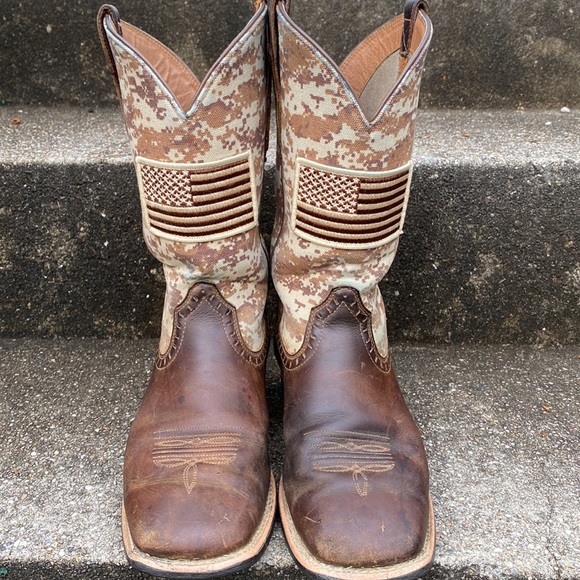 ARIAT Women’s Round Up Patriot Western Boot 8.5 - Picture 5 of 12